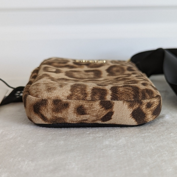 Aimee Kestenberg Phone Crossbody Leather Calf Hair Leopard Print Brown Black NWT - Picture 10 of 16